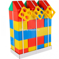 Конструктор строительный "XXL" 36 элементов, с соединителем (30 элементов) 68026 от магазина "Карандаш"