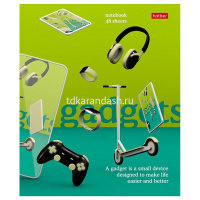 Тетрадь А5 48л линия "Мои гаджеты" на скобе 5 дизайнов 080223 от магазина "Карандаш"