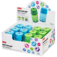 Точилка 1 отв. "Rotocap" с контейнером, пластик, 2 цвета BS_079566 от магазина "Карандаш"
