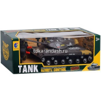 Танк р/у "Застава" 28,5х11см серый с аккумулятором, пластик (свет, звук) KQX-555A от магазина "Карандаш"