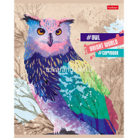 Тетрадь А5 96л клетка "Яркий мир" на скобе фольга, выборочный лак, 5 дизайнов 96Т5фвмВ1/057314 от магазина "Карандаш"