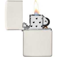 Зажигалка "Glow In The Dark. Classic" 38x13x57мм латунь/сталь, белая, матовая 49193 от магазина "Карандаш"