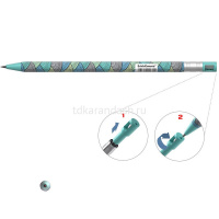 Карандаш цанговый 2,0мм "ColorTouch. Emerald Wave" HB с точилкой, пластик 50835 от магазина "Карандаш"