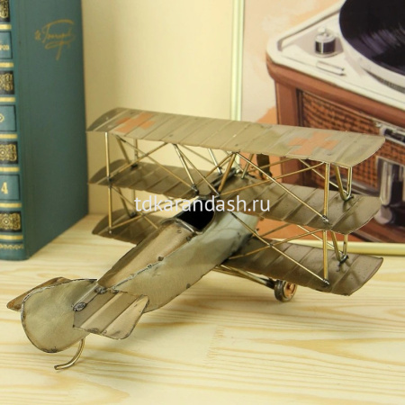 Декоративное изделие "Самолет Fokker Dr. I" 21х21х11см металл RD-2404-C-106 от магазина "Карандаш"