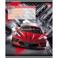 Тетрадь А5 12л косая линия "Автопанорама. Выпуск №2" на скобе с доп.горизонтальной линией 5 дизайнов от магазина "Карандаш"