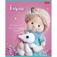 Тетрадь А5 24л клетка "Минималини. Игрушки БудиБаса Федотова" на скобе матовая ламинация 5 дизайнов от магазина "Карандаш"