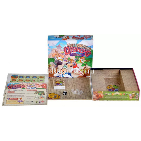 Игра настольная "Как победить дракона" 25х25см (75 жетонов, 49 карт, 5 фишек, 5 подставок) 915977 от магазина "Карандаш"