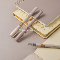 Ручка перьевая "Love me" 0,38мм синяя, круглый корпус Glossy Pro, 2 вида 20-0490 от магазина "Карандаш"