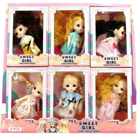 Кукла "Sweet girl" 15см 6 видов 2004234/16-1 от магазина "Карандаш"
