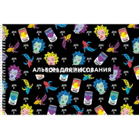 Альбом для рисования А4 30л "Лазер Би. Выпуск №2" на спирали перфорация на отрыв 5 дизайнов 071532 от магазина "Карандаш"