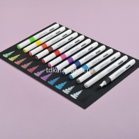 Набор маркеров-кистей акриловых "Sketch&Art" 12шт, толщина линии 1-4мм 22-0155 от магазина "Карандаш"