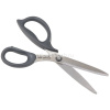 Ножницы 17см сталь, ручки пластик Soft, серые E77756 от магазина "Карандаш"