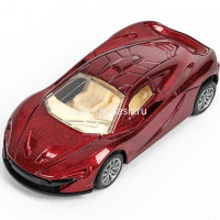 Машина "Макларен p1" красная, инерционная, металл 9,5см (открывающиеся двери) 2304C0595-R от магазина "Карандаш"