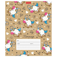 Тетрадь А5 12л линия "Забавные зверушки" на скобе 5 дизайнов 080062 от магазина "Карандаш"