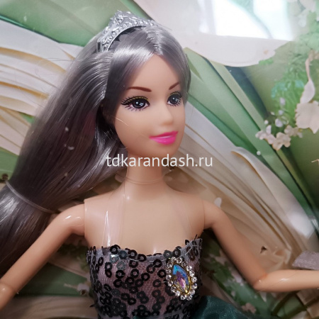 Кукла "Эмили" 30см пластик с цветком (руки сгибаются) LT356461 от магазина "Карандаш"