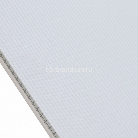 Блокнот А5 80л "Velvet. Белый" клетка, на спирали, пластиковая обложка 081547 от магазина "Карандаш"