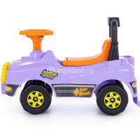 Каталка-автомобиль "Джип №2" 61х29,5х42,5см, сиреневый, пластик 62895 от магазина "Карандаш"