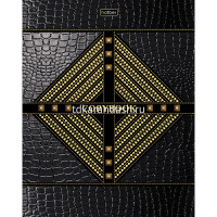 Тетрадь А5 48л клетка "Gold Style" на скобе 3D фольга 3D лак матовая ламинация 5 дизайнов 050109 от магазина "Карандаш"