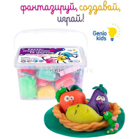 Набор д/лепки из теста 12 цветов 50гр. (тесто-пластилин, 6 формочек, скалка) TA1068V от магазина "Карандаш"