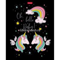 Тетрадь А5 48л клетка "Серебряный сон" на скобе 3D фольга матовая ламинация 5 дизайнов от магазина "Карандаш"