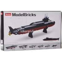 Конструктор "Флот" 227 деталей 38х24х7см пластик (фигурка 35см, масштаб 1:450) 38-0703 от магазина "Карандаш"