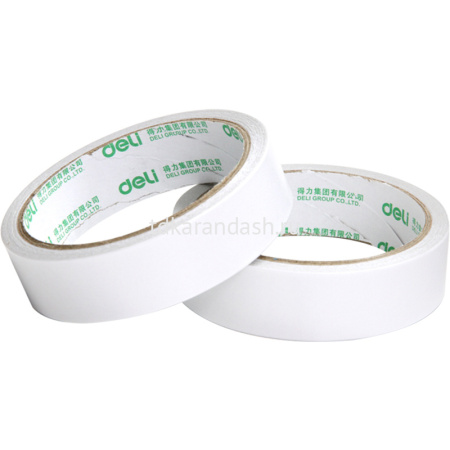 Двусторонняя клейкая лента 24мм х 9м белая 30403 от магазина "Карандаш"