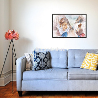 Пазлы 1000 эл. "Premium. Девушка с собачкой" 68х48см 1000ПЗ2_23826/071481 от магазина "Карандаш"