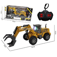 Экскаватор р/у 26х9х10см (свет), пластик SLGC26-3A/2000385 от магазина "Карандаш"