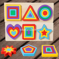 Игра логическая 3в1 "Сортер-пазл" 30х11см 12 деталей, дерево 11383-24 от магазина "Карандаш"