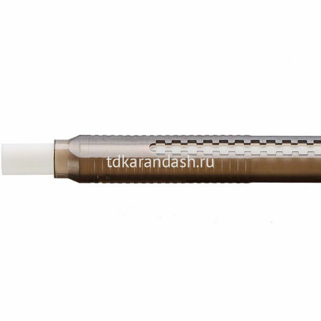 Ластик-карандаш "Clic Eraser 2" прямоугольный в футляре, 6х6х80мм, белый, черный корпус ZE11T-A от магазина "Карандаш"