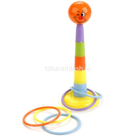 Игра "Кольцеброс" пластик (5  колец) 1652875/777A-2 от магазина "Карандаш"