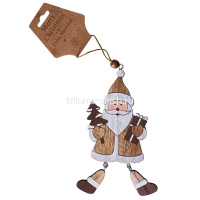 Панно подвесное Новый год 16см дерево 4 вида Y8432-19 от магазина "Карандаш"