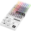 Набор гелевых ручек 8цв 0,8мм "Sketch&Art. Uni Write. Neon" чернила неоновые, корпус Soft Touch от магазина "Карандаш"
