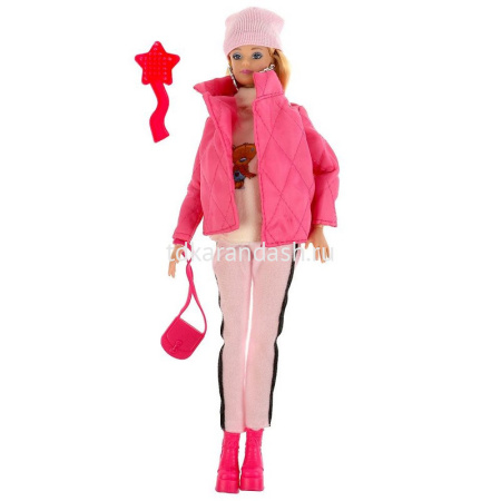 Кукла "София беременная" 29см в зимней одежде, с аксессуарами (подвижная) 66001B1-W5-S-BB от магазина "Карандаш"
