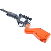 Винтовка 48х14см с оптическим прицелом и патронами 10шт., пластик с-110-ф от магазина "Карандаш"