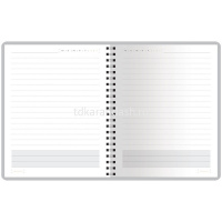 Ежедневник недатированный А5 "Torino" 272стр., темно-синий, искусственная кожа, на кнопке 3-685/03 от магазина "Карандаш"