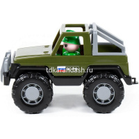 Машина военная "Джип Сафари" в сетке, пластик 23,5х14,5х13,2см 47038 от магазина "Карандаш"