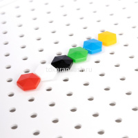 Мозаика "Рыбка" шестигранная 1,4см, 113 элементов 19,5х22,5см, пластик 02193 от магазина "Карандаш"