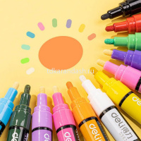 Набор маркеров-краска 12шт, круглый наконечник, толщина линии 2мм S583 от магазина "Карандаш"