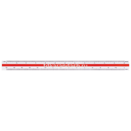 Линейка 30см масштабная, с держателем, трехгранная шкала, пластик, ассорти E8930 от магазина "Карандаш"