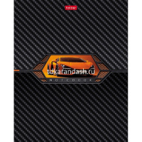 Тетрадь А5 48л клетка "AutoCarbon" на скобе выборочный лак 5 дизайнов 48Т5вмВ1/084788 от магазина "Карандаш"