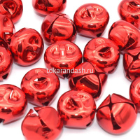 Набор ёлочных украшений "Бубенчики" 1,2см 50шт/уп красные, металл Y10047-24 от магазина "Карандаш"