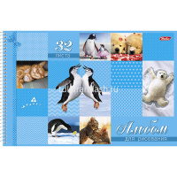 Альбом для рисования А4 32л "Милашки" на спирали, перфорация на отрыв, 5 дизайнов 32А4Всп/042605 от магазина "Карандаш"