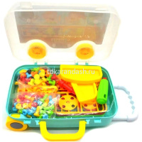 Конструктор - мозаика 183 детали 4 в 1, в чемодане, 25х17см 201217-105 от магазина "Карандаш"