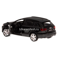 Машина "Audi Q7" черная, инерционная, металл 17,5см (свет, звук, откр.двери) JB1251250 от магазина "Карандаш"