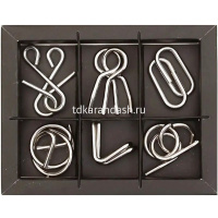 Набор головоломок 6в1 металл 19,5х16см EPP26 от магазина "Карандаш"