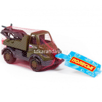 Эвакуатор военный "Кнопик" в сетке , пластик18*8,3*9,7см 52049 от магазина "Карандаш"