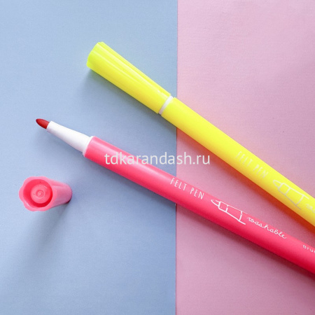 Фломастеры 12 цветов "Kawaii animals" круглые, в пластиковом тубусе 32-0063 от магазина "Карандаш"