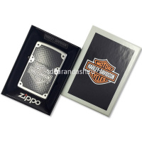 Зажигалка "Harley-Davidson Satin Chrome" 38x13x57мм латунь/сталь, серебристая, матовая 37978/24025 от магазина "Карандаш"