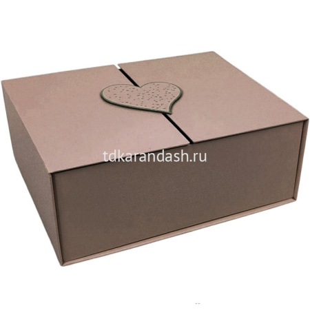 Коробка подарочная 26х21х10см серая BJ6640 от магазина "Карандаш"